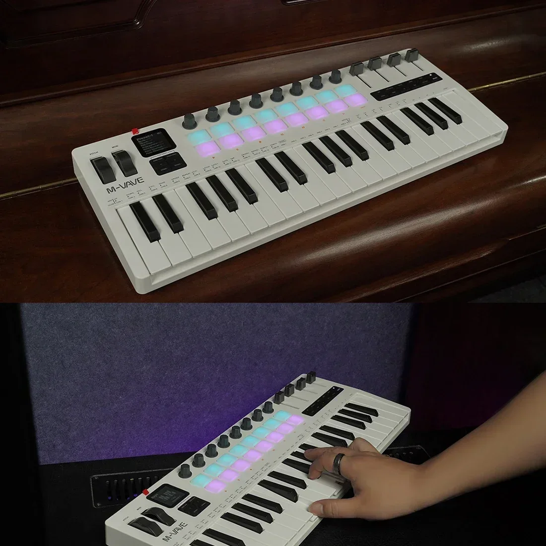 M-VAVE SMK-37 Pro キーボード 37鍵 MI - Midi Controller Pad のレビューと価格