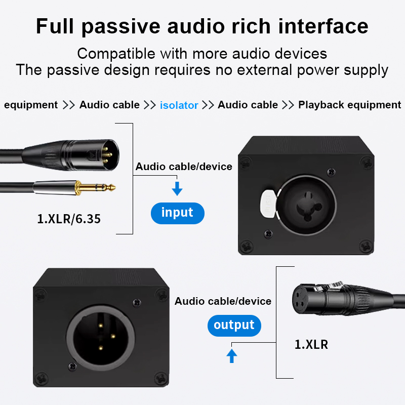 オーディオアイソレーター XLR 6.35mm シングルチャ - Audio Music Dj のレビューと価格