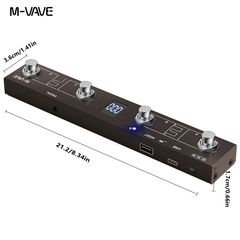 M-VAVE デジタルマルチエフェクトプロセッサー「チョコレ - Midi Controller Pad のレビューと価格